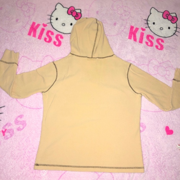 y2k boho grunge waffle knit hoodie - Picture 8 of 10